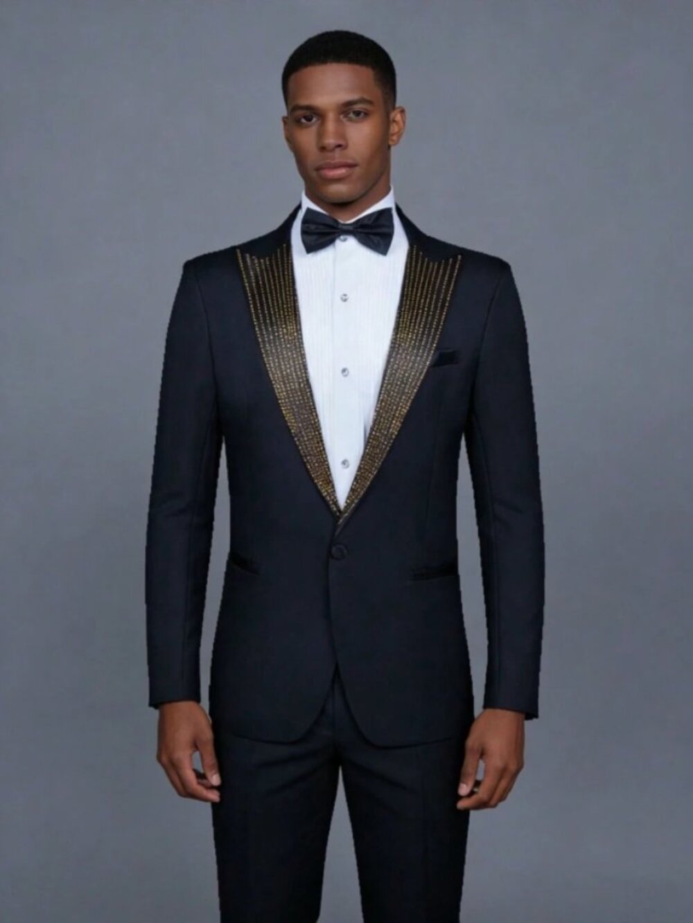 Elijah Single-Breasted Tuxedo Blazer